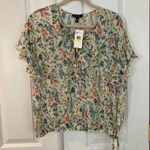 Floral Sheer Blouse